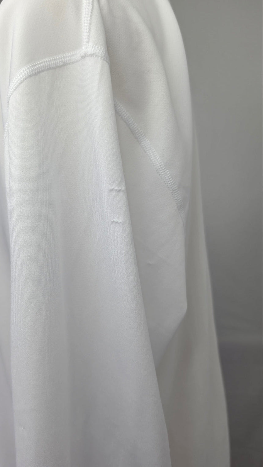 Calvin Klein Men’s White Long Sleeve Swim Shirt Rash Guard UPF 40