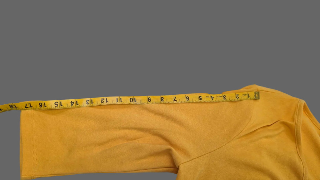 Roaman’s Women’s Medium Mustard Yellow Cropped Shrug Open Front Cardigan