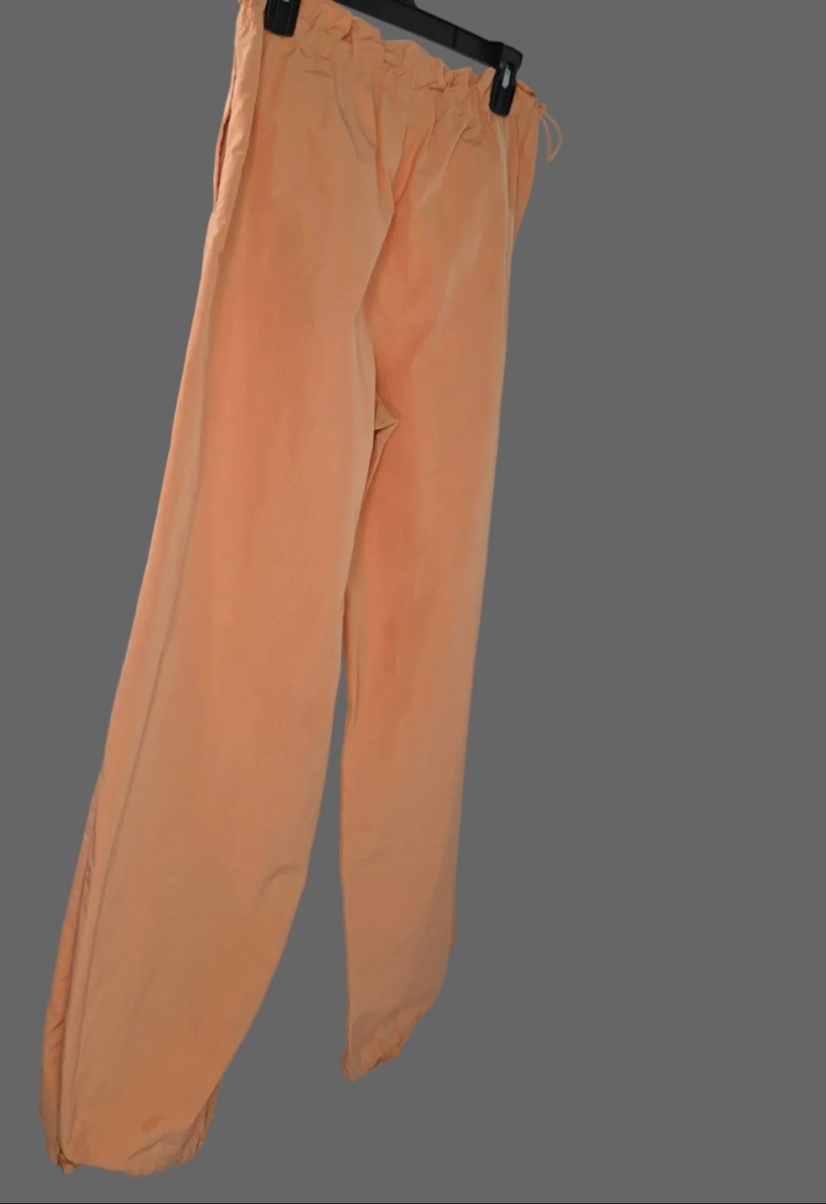 Almost Famous Peach Parachute Cargo Pants Size M Drawstring Jogger