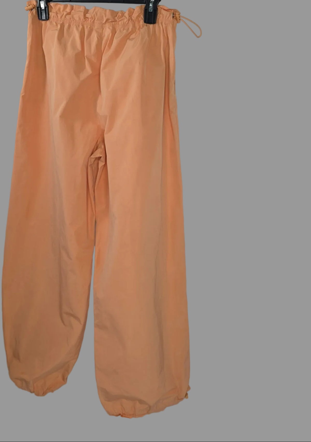 Almost Famous Peach Parachute Cargo Pants Size M Drawstring Jogger