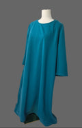 Appleseed’s Women’s 2X Teal Blue Midi Shift Dress 3/4 Sleeve