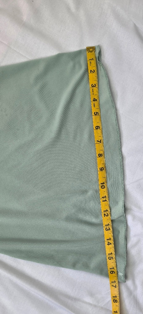 Lyaner Women’s XL Sage Green Draped Tie-Front Shrug Cardigan Bell Sleeve