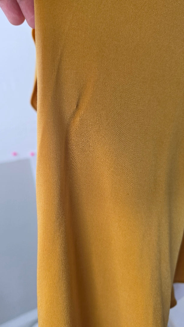 Julian Taylor New York Women’s 16W Mustard Draped Ruffle Cardigan