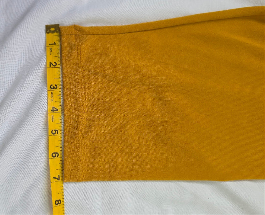 Julian Taylor New York Women’s 16W Mustard Draped Ruffle Cardigan