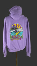 Rip Curl Purple Surf Graphic Hoodie — Size Medium