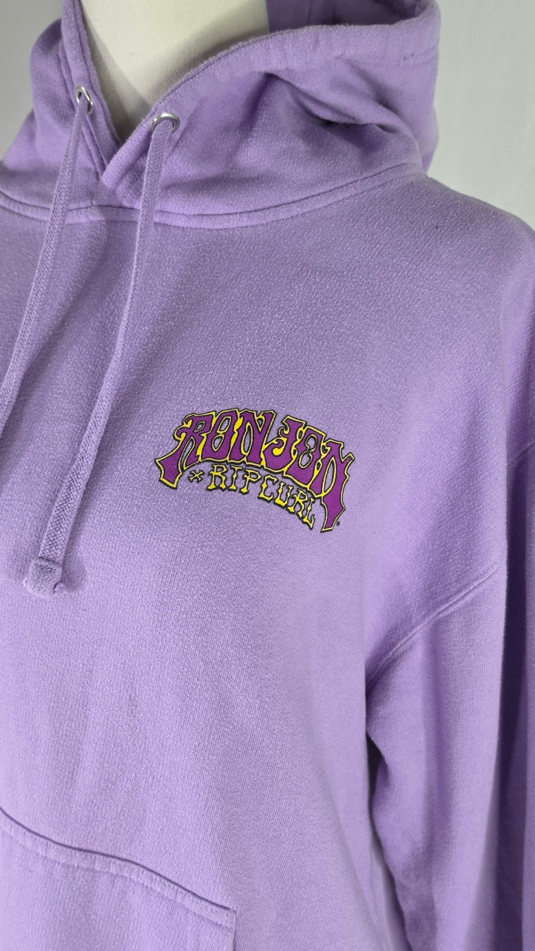 Rip Curl Purple Surf Graphic Hoodie — Size Medium