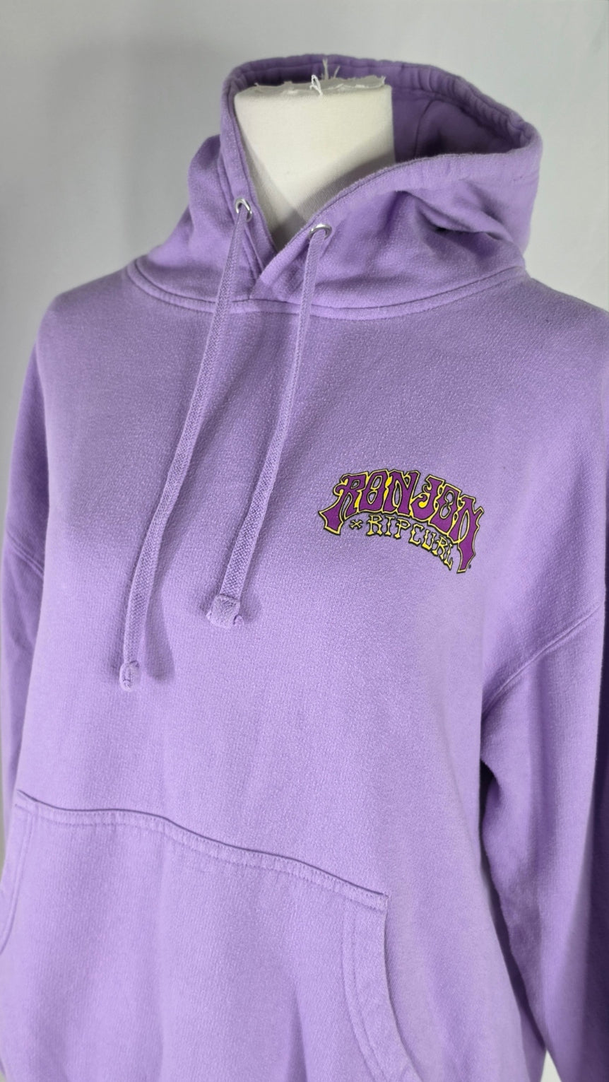 Rip Curl Purple Surf Graphic Hoodie — Size Medium