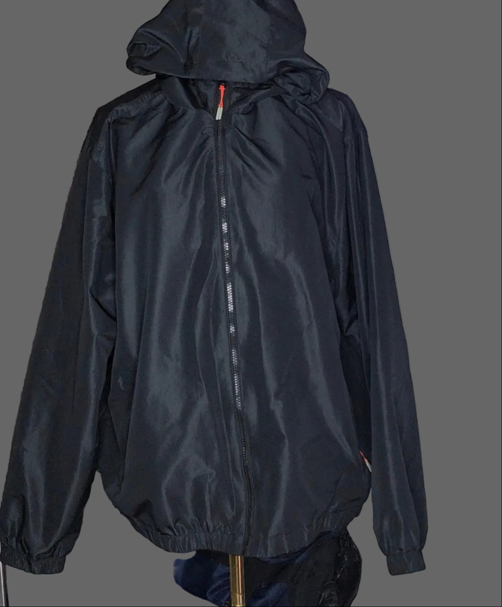 Ozark Trail Black Hooded Windbreaker Jacket – XL