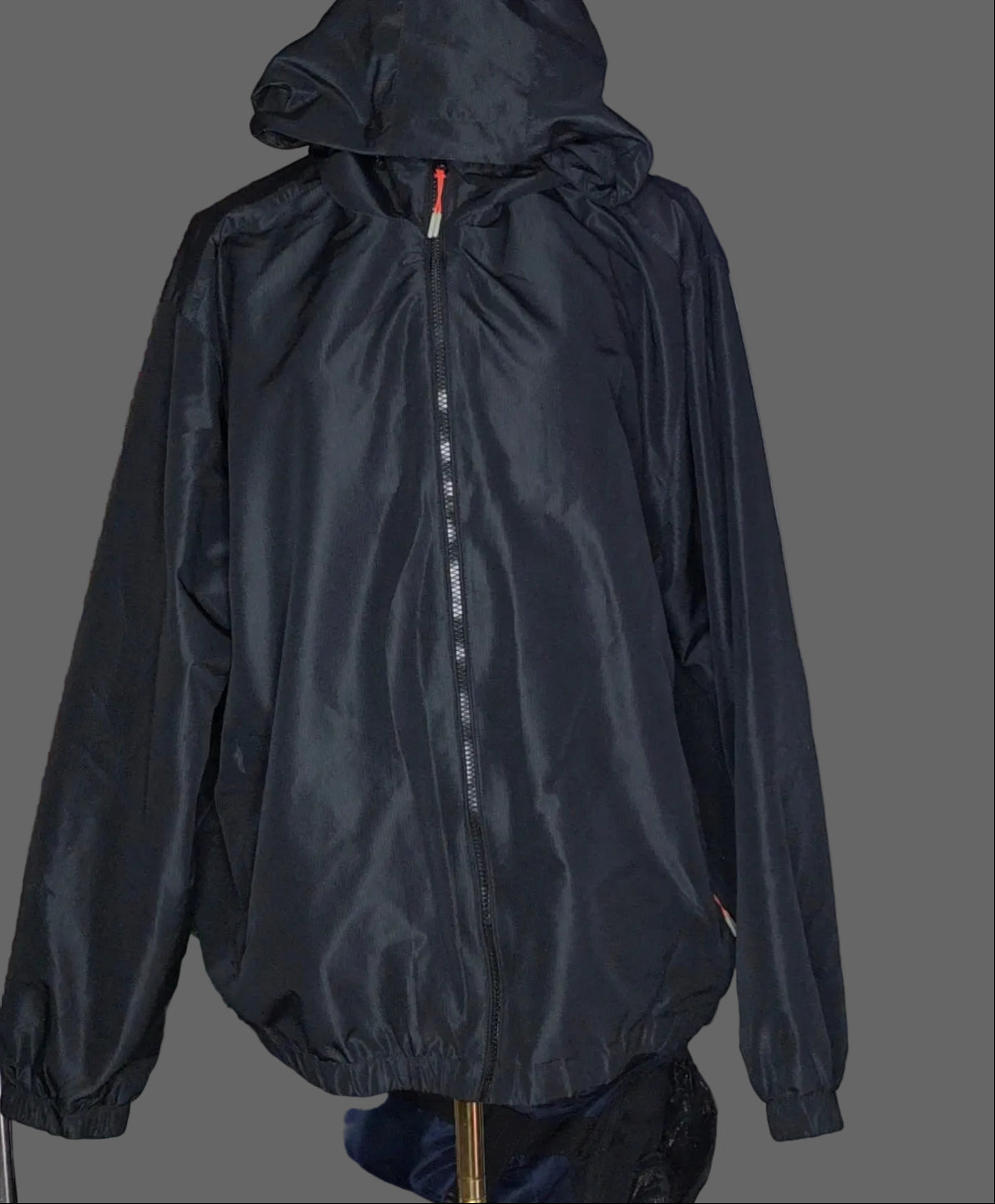 Ozark Trail Black Hooded Windbreaker Jacket – XL