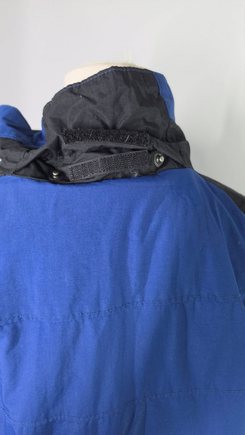 Columbia Men's Blue Black White Insulated Winter Jacket – Medium