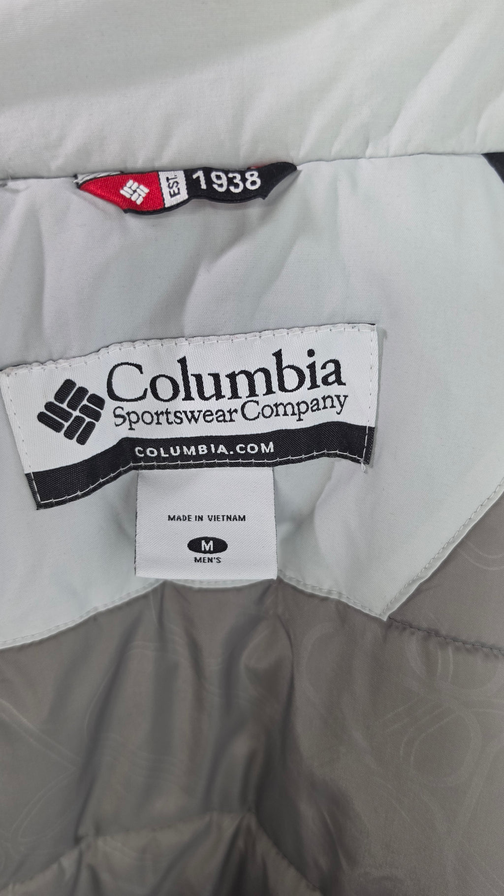 Columbia Men's Blue Black White Insulated Winter Jacket – Medium