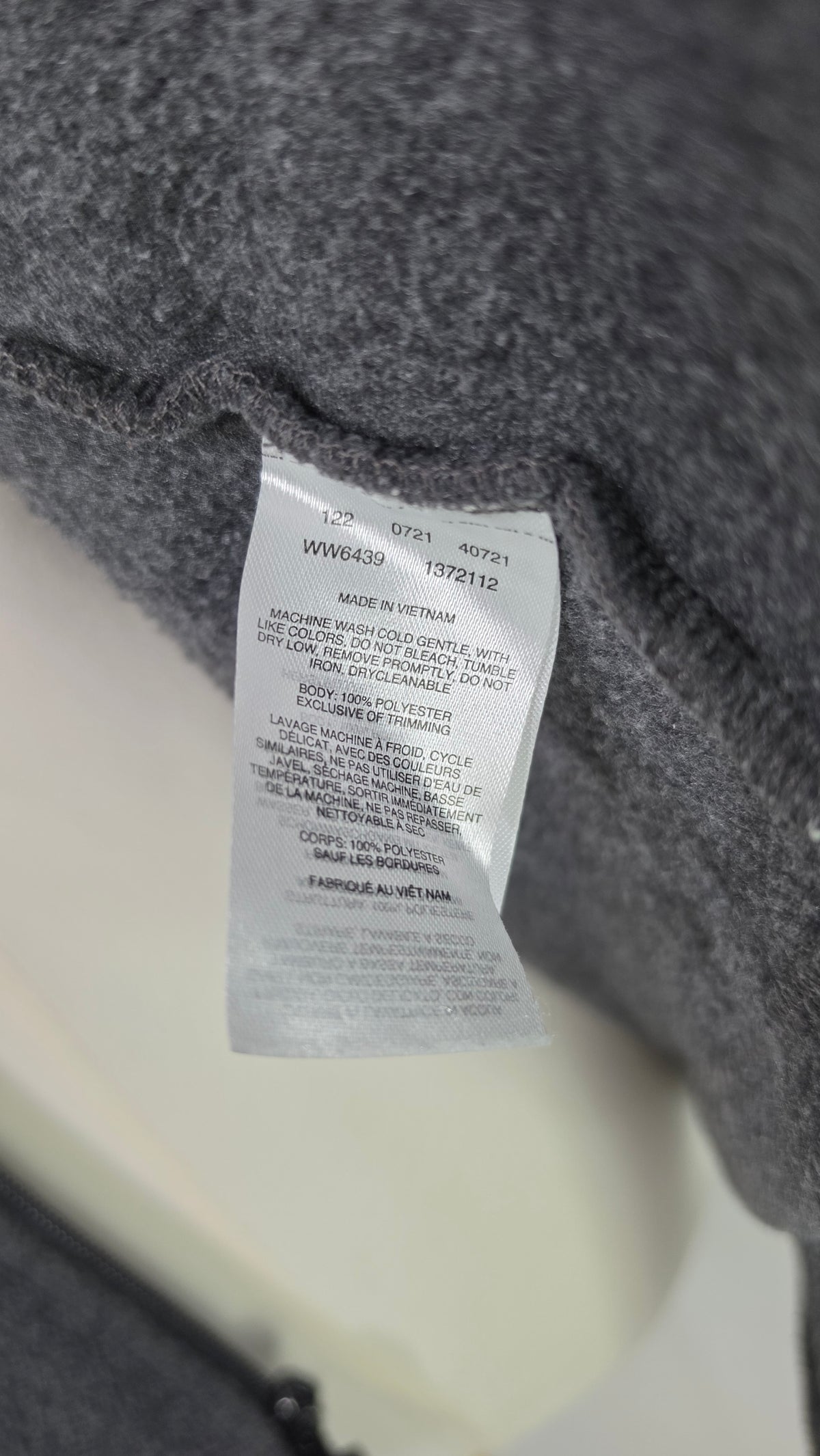 Columbia Gray Full Zip Fleece Jacket High Neck Outdoor Casual 3XL