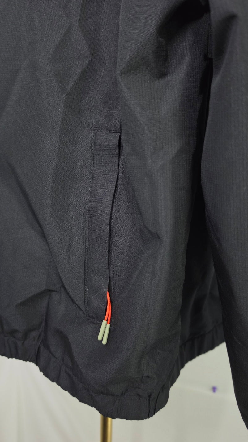 Ozark Trail Black Hooded Windbreaker Jacket – XL