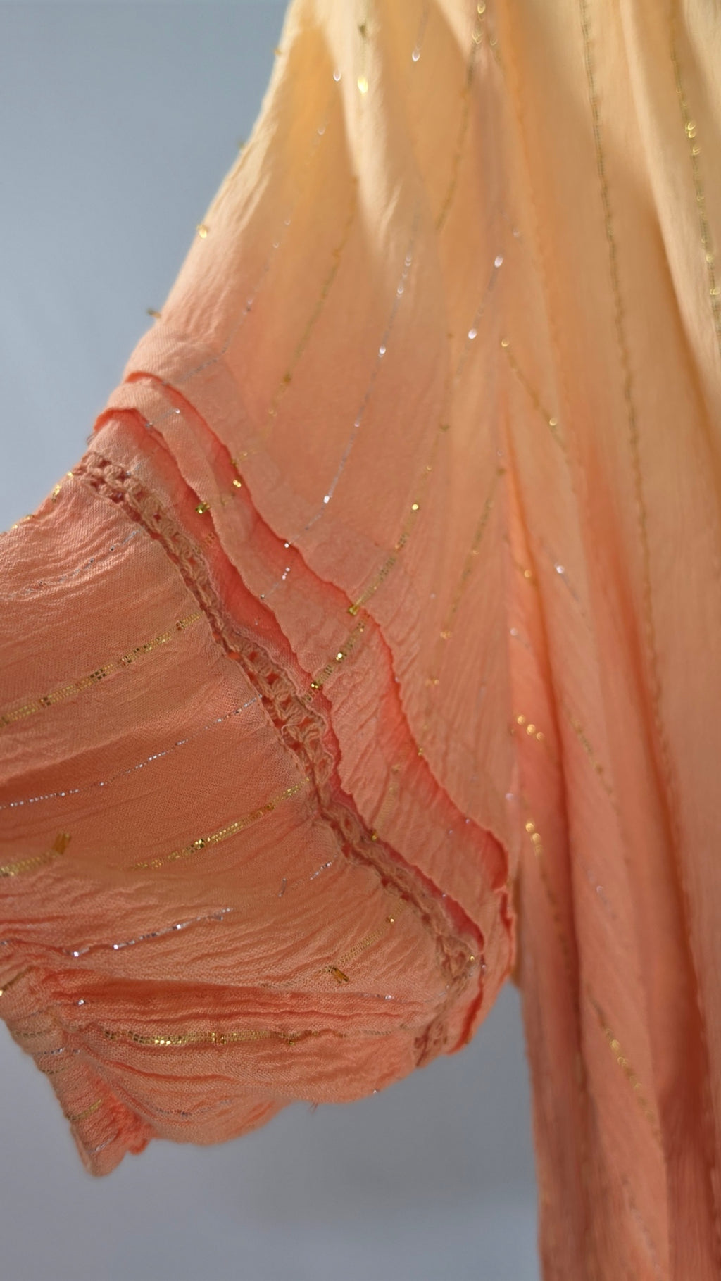 CATO Orange Ombré Boho Blouse – Size 26/28W