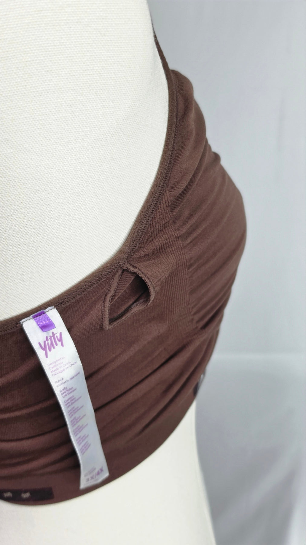 Yitty Brown Convertible Bralette Sports Bra 3X/4X