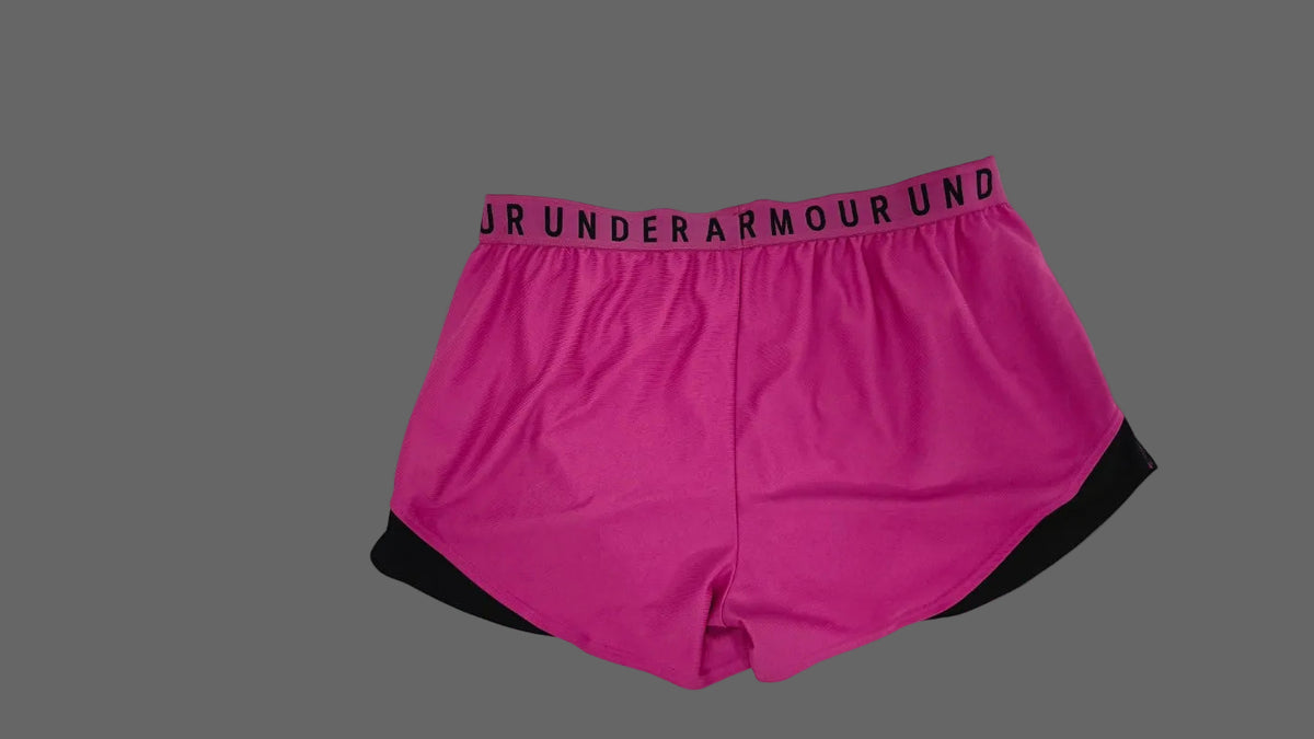 Under Armour Hot Pink 2-in-1 Running Shorts XL