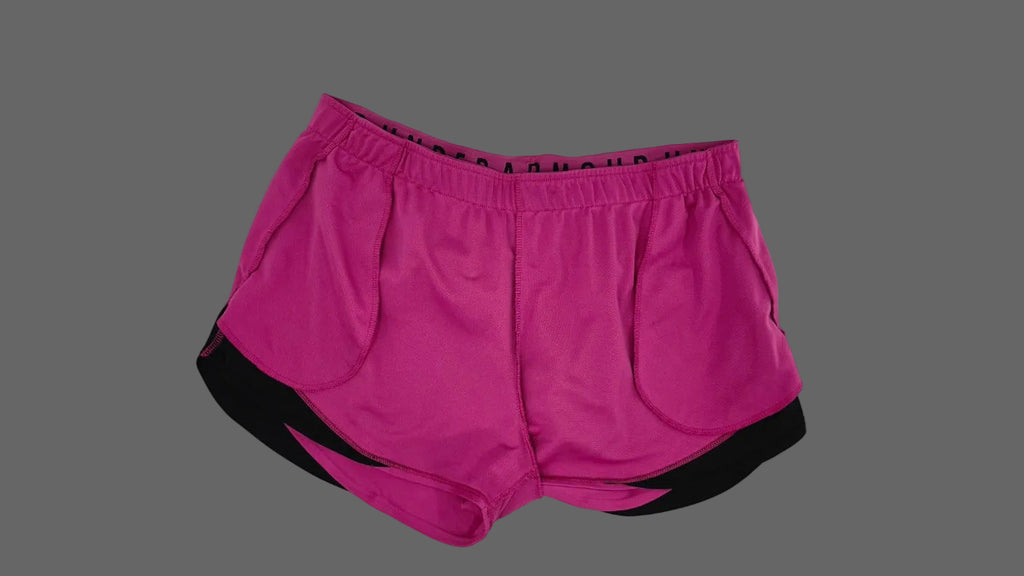 Under Armour Hot Pink 2-in-1 Running Shorts XL