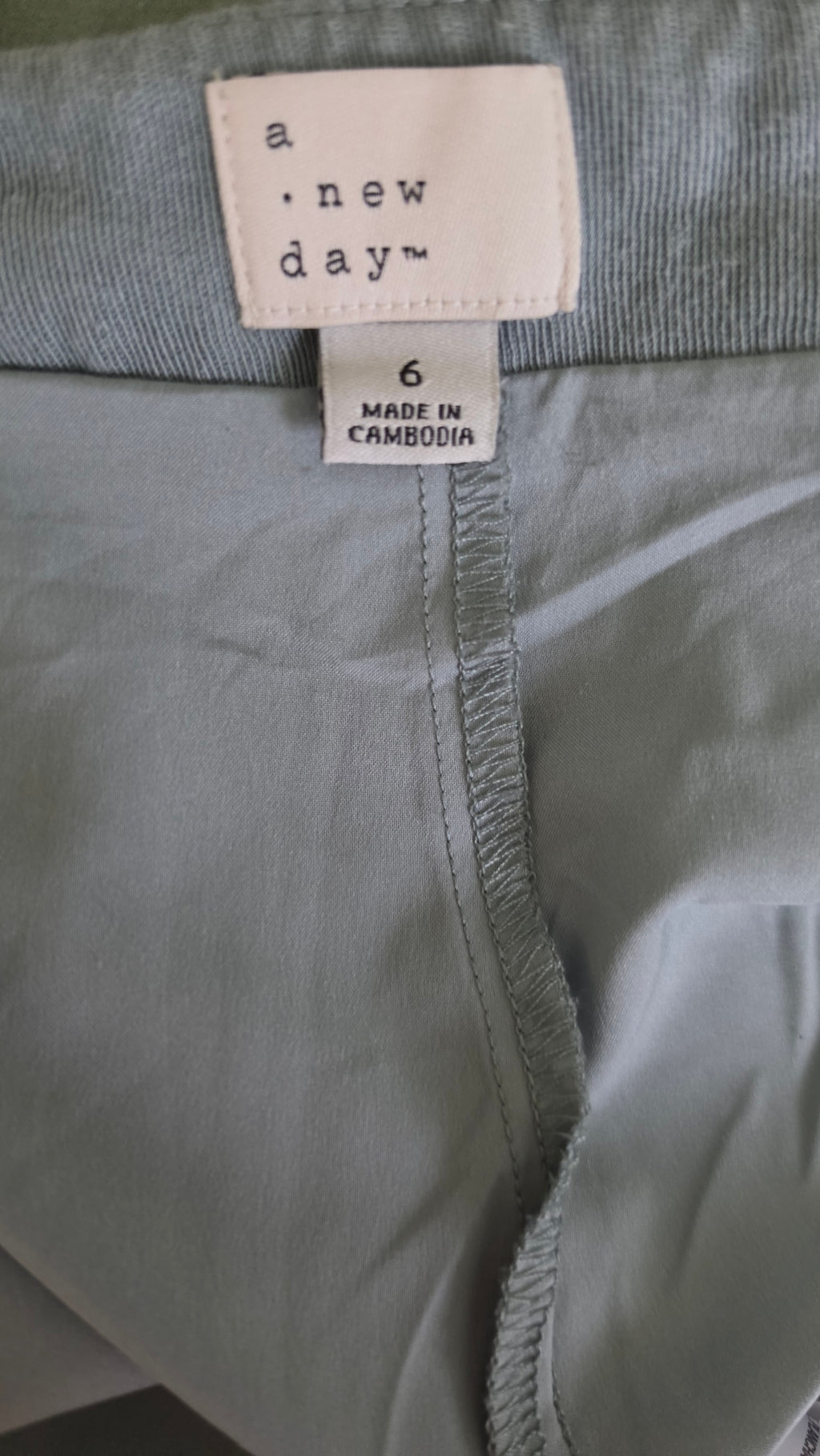 A New Day Gray Green Sleeveless Polo Top & Pleated Skirt Set M / Size 6