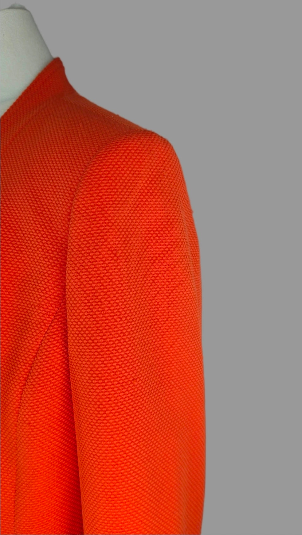 Kasper Textured Orange Petite Blazer | Size 8P