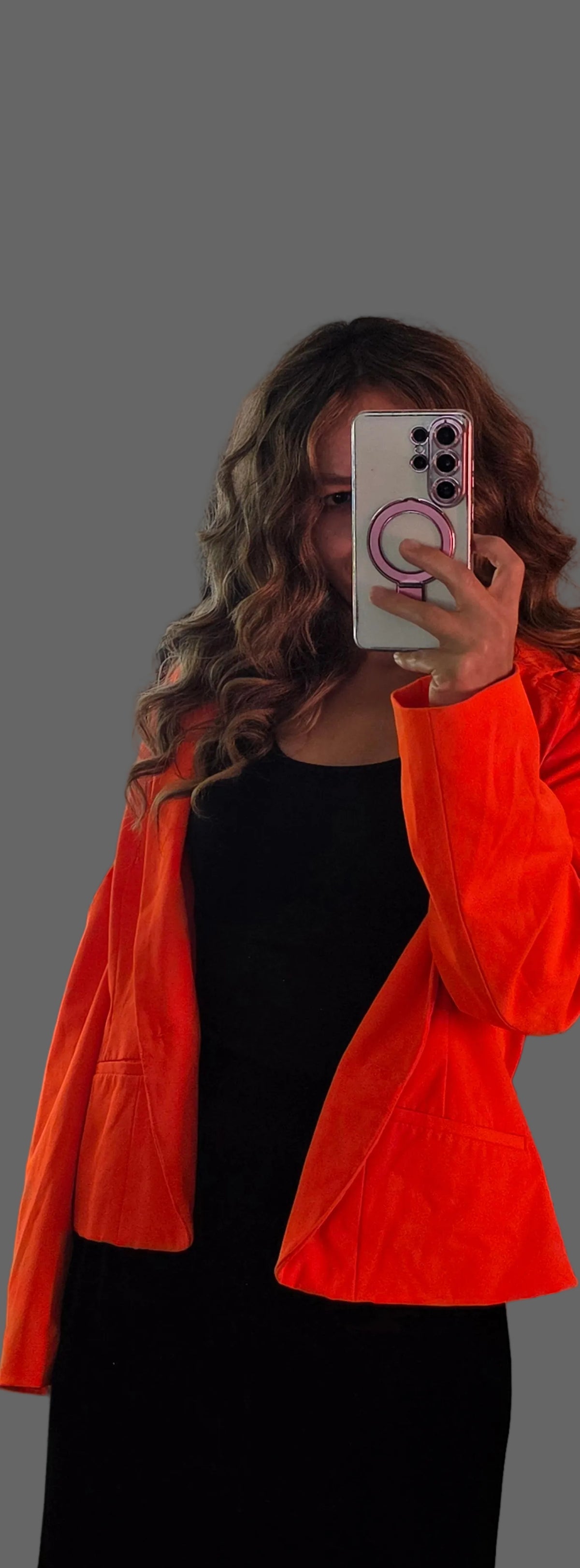 Worthington Bright Orange Tailored Blazer Jacket – Size XL